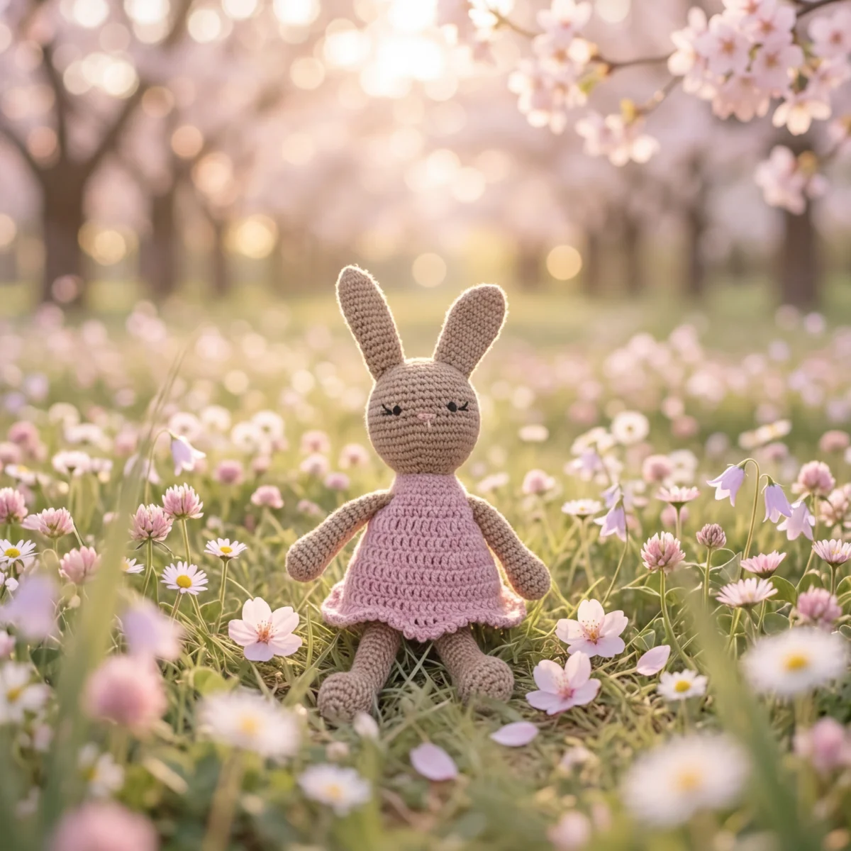 Nyuszilány ruhácskában